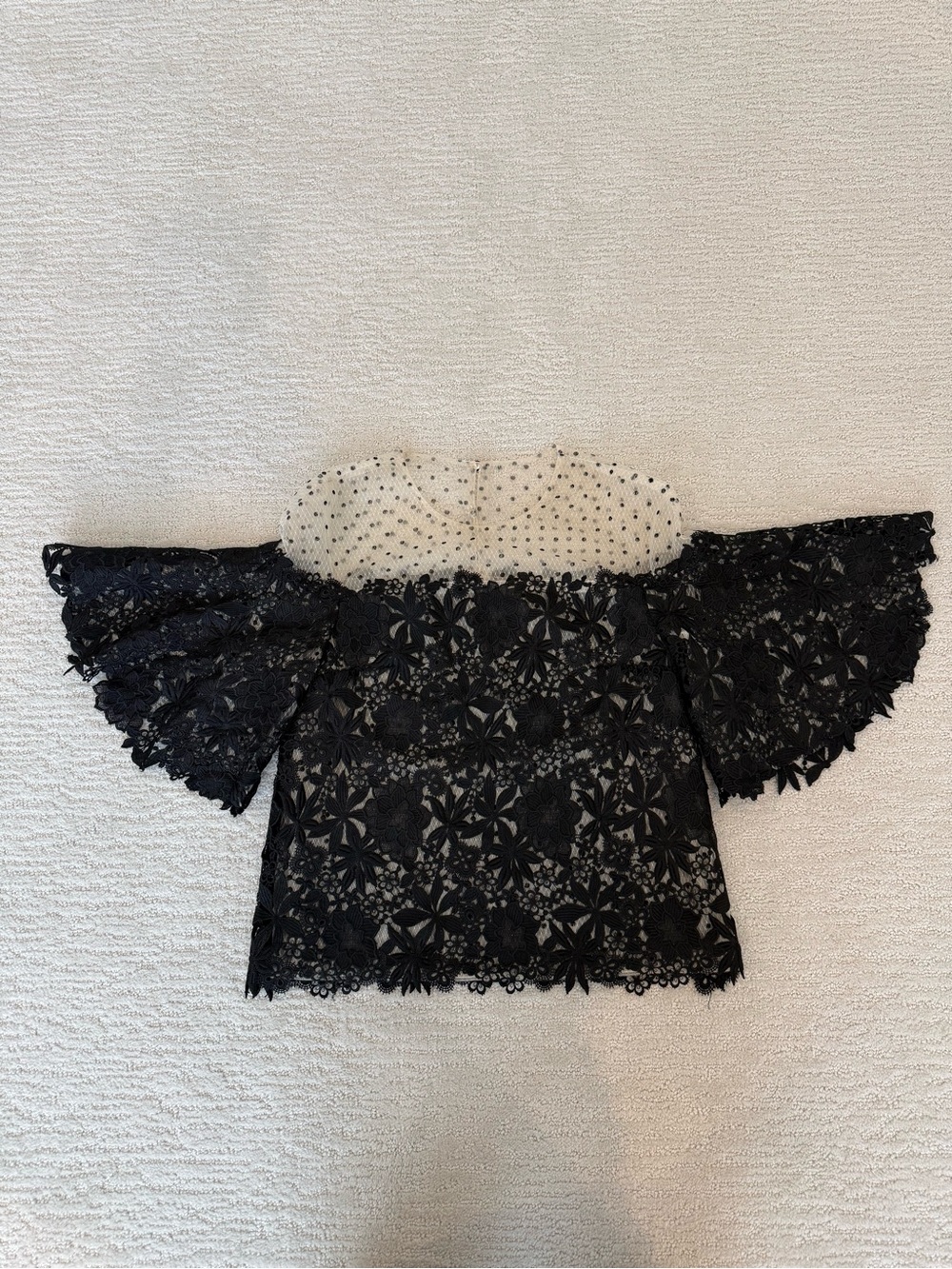 Monique Lhullier resort 2018 vogue runway lace top blouse size 4 - Picture 9 of 15